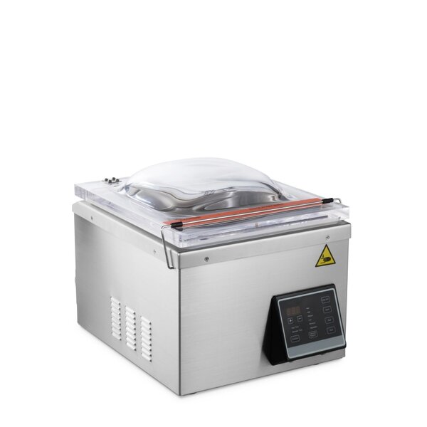 Vacumeermachine | RVS | Compact tafelmodel | Olievrije vacuümpomp | 1.45kW (230V) | 501x359x366(h)mm