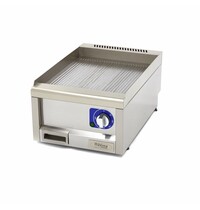 Maxima Horeca Grillplaat Gegroefd | 50–300°C | RVS | RVS spatschermen | 3kW (230V) | 400x600x240(h)mm 