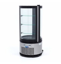 Maxima Gebaksvitrine rond | 1 Glasdeur | 122 Liter Capaciteit | 3 Roosters | 0.18kW (230V) | Ø480x1030(h)mm