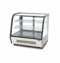 Maxima Luxe koelvitrine | 2 Schuifdeuren | 122 Liter Capaciteit | 2 Roosters | 0.16kW (230V) | 702x568x686(h)mm