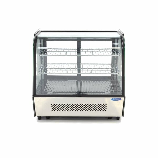 Luxe koelvitrine | 2 Schuifdeuren | 122 Liter Capaciteit | 2 Roosters | 0.16kW (230V) | 702x568x686(h)mm