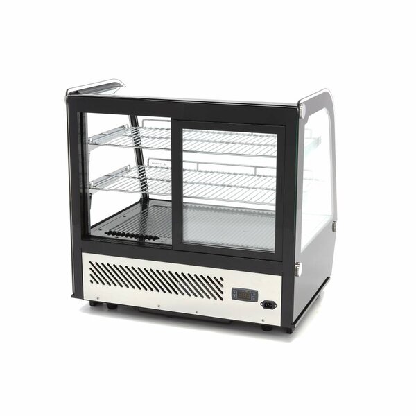 Luxe koelvitrine | 2 Schuifdeuren | 122 Liter Capaciteit | 2 Roosters | 0.16kW (230V) | 702x568x686(h)mm