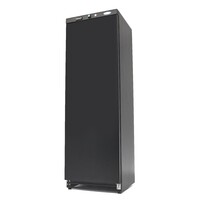 Maxima Koelkast zwart | 1 Draaideur | 340 Liter Capaciteit | 4 Roosters | 0.3kW (230V) | 600x590x1850(h)mm