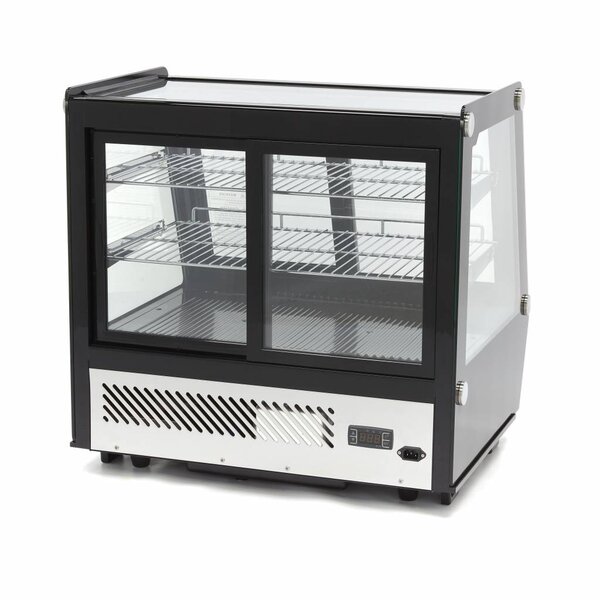 Luxe koelvitrine | 4 Schuifdeuren | 119 Liter Capaciteit | 2 Roosters | 0.16kW (230V) | 710x568x686(h)mm