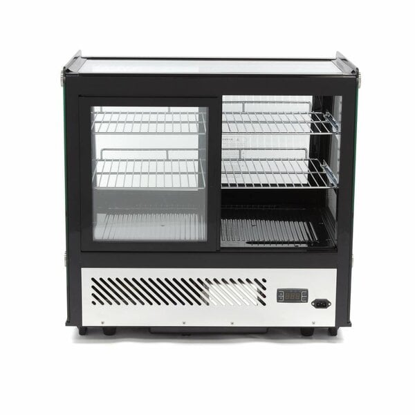 Luxe koelvitrine | 4 Schuifdeuren | 119 Liter Capaciteit | 2 Roosters | 0.16kW (230V) | 710x568x686(h)mm