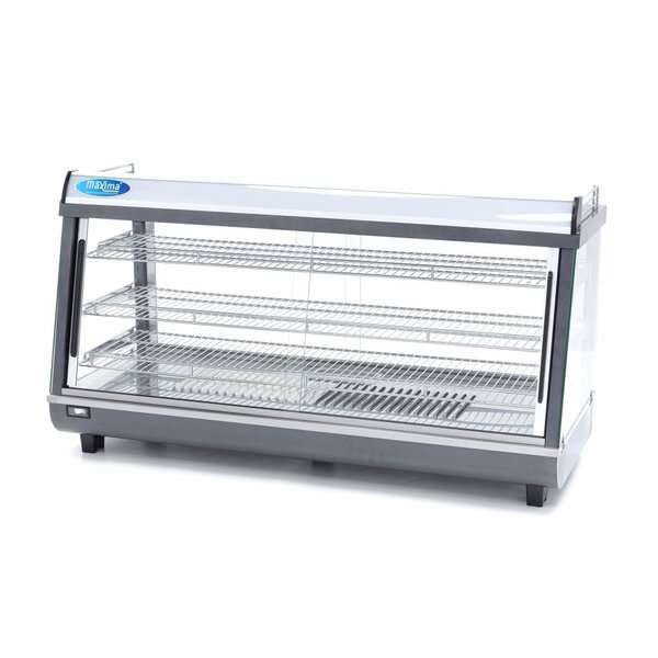 Warmhoudvitrine | 4 Schuifdeuren | 192 Liter Capaciteit | 3 Roosters | 1.8kW (230V) | 1215x484x662(h)mm