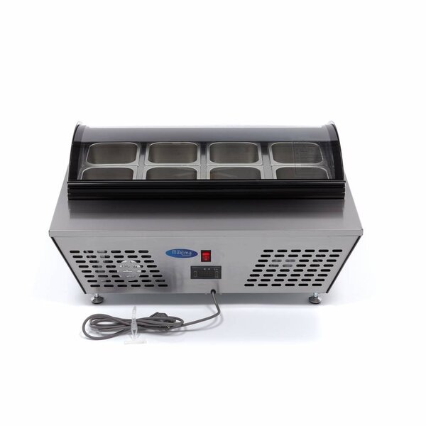 Mini tafel saladette | 67 Liter Capaciteit | 1/6 GN | 0.11kW (230V) | 767x612x328(h)mm