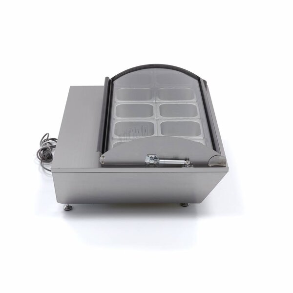 Mini tafel saladette | 67 Liter Capaciteit | 1/6 GN | 0.11kW (230V) | 767x612x328(h)mm