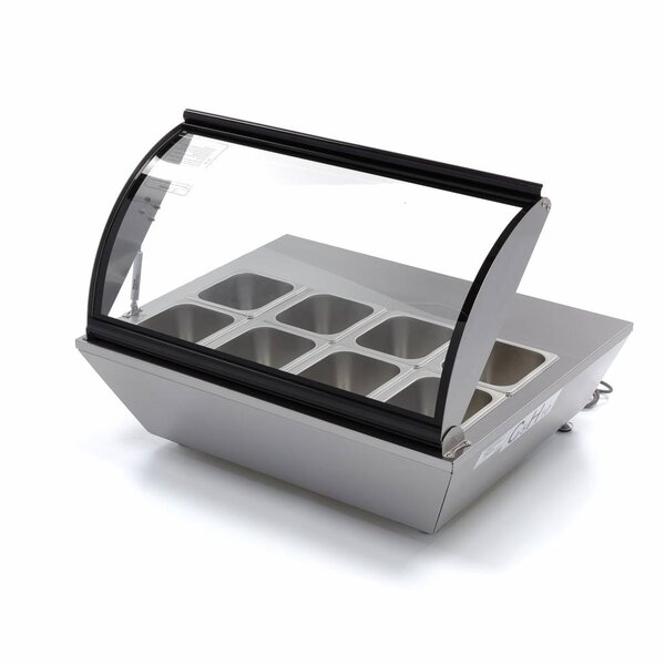 Mini tafel saladette | 67 Liter Capaciteit | 1/6 GN | 0.11kW (230V) | 767x612x328(h)mm