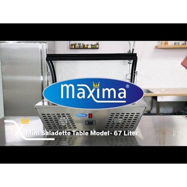 Mini tafel saladette | 67 Liter Capaciteit | 1/6 GN | 0.11kW (230V) | 767x612x328(h)mm