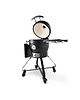 Maxima Premium Kamado BBQ | Inklapbare bamboe tafels | Thermometer Celsius Fahrenheit | 1160x650x1000(h)mm 