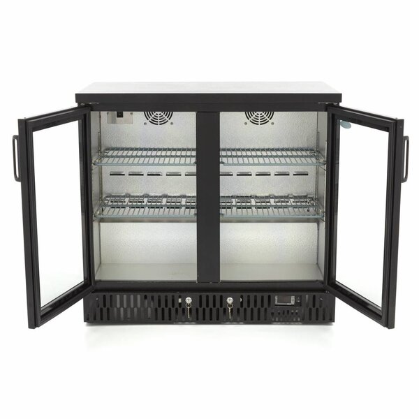 Barkoeler | 2 Draaideuren | 196 Liter Capaciteit | 4 Roosters | 0.2kW (230V) | 920x515x850(h)mm