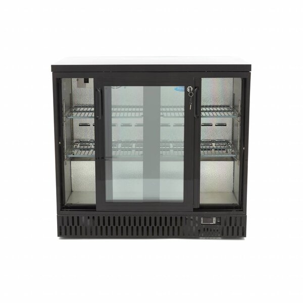Barkoeler | 2 Schuifdeuren | 196 Liter Capaciteit | 4 Roosters | 0.2kW (230V) | 920x515x850(h)mm