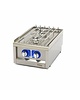 Maxima Kookplaat Horeca | RVS/Verchroomd | Twee pitten | RVS draagbeugels | 400x600x240(h)mm 