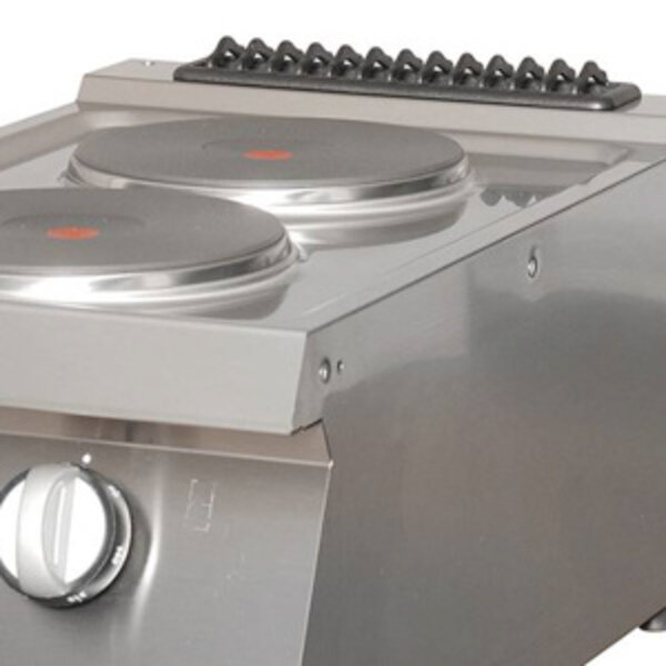 Heavy Duty Kookplaat | 90–450°C | RVS/Gietijzer | Elektrisch | 5.2kW (400V) | 400x700x280(h)mm