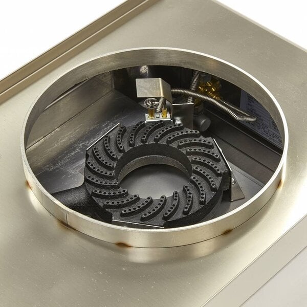 Wokbrander gas | RVS | Tafelmodel | Gietijzeren pannenring | 400x600x340(h)mm