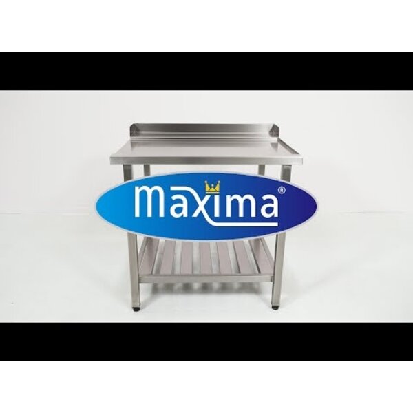 Afvoertafel | Afvoer rechts | RVS onderschap | Eenvoudig schoon te maken | 700x750x900(h)mm