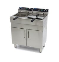 Maxima Frituurpan horeca | 50–200°C | RVS | Twee grote frituurbakken | 730x530x910(h)mm 