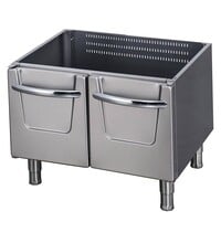 Maxima Heavy Duty Onderstel Dubbel | RVS uitvoering | Dubbellaagse deuren | Magnetisch slot | 800x630x570(h)mm 