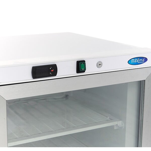 Vrieskast wit met glazen | 1 Draaideur | 119 Liter Capaciteit | 2 Roosters | 0.33kW (230V) | 600x590x850(h)mm