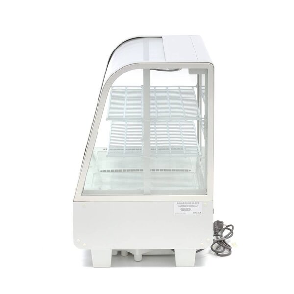 Gebaksvitrine | 2 Schuifdeuren | 97 Liter Capaciteit | 2 Roosters | 0.16kW (230V) | 682x450x675(h)mm