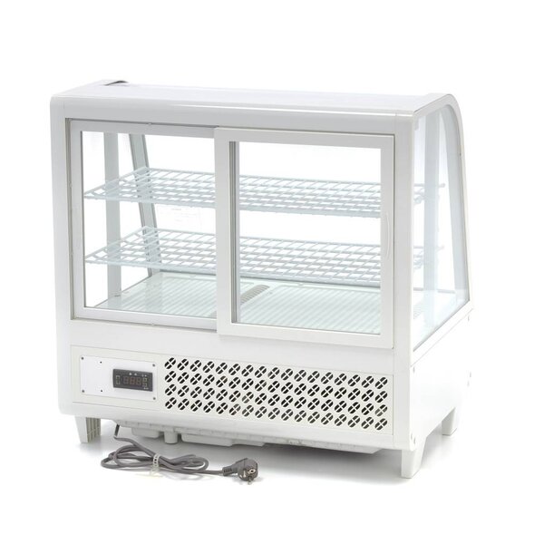Gebaksvitrine | 2 Schuifdeuren | 97 Liter Capaciteit | 2 Roosters | 0.16kW (230V) | 682x450x675(h)mm
