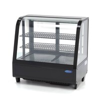 Maxima Gebaksvitrine | 2 Schuifdeuren | 97 Liter Capaciteit | 2 Roosters | 0.16kW (230V) | 682x450x675(h)mm