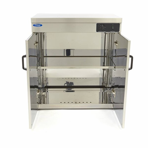 Bordenwarmer | 2 Draaideuren | 1 Rooster | 30–85°C | 1.2kW (230V) | 750x455x850(h)mm