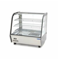 Maxima Warmhoudvitrine | 2 Schuifdeuren | 140 Liter Capaciteit | 3 Roosters | 1.1kW (230V) | 678x568x670(h)mm