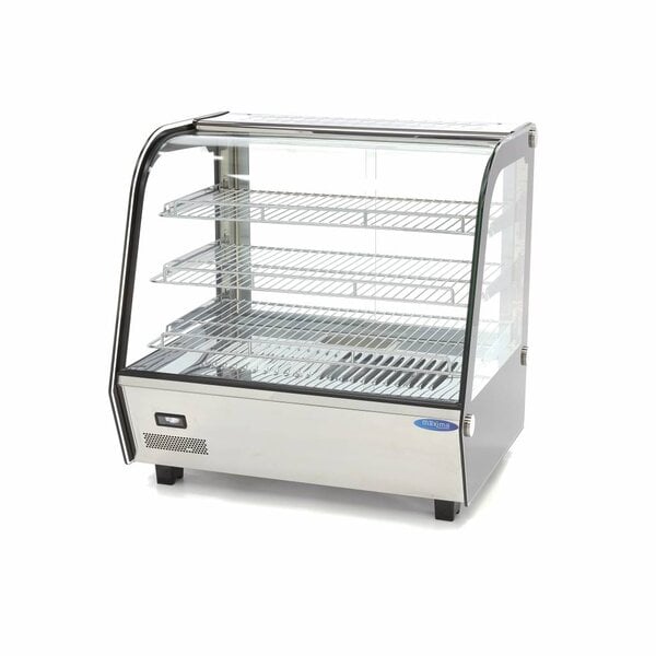 Warmhoudvitrine | 2 Schuifdeuren | 140 Liter Capaciteit | 3 Roosters | 1.1kW (230V) | 678x568x670(h)mm