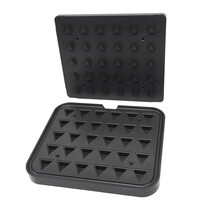 Maxima Tartelette Vorm Driehoek | Hoogte 19 mm | Bakplaat B380xD328 mm | 31x31x28mm