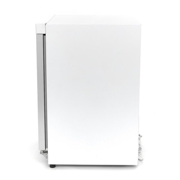 Koelkast wit met glazen | 1 Draaideur | 130 Liter Capaciteit | 3 Roosters | 0.21kW (230V) | 600x590x850(h)mm