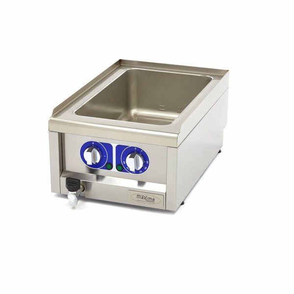 Elektrische bain marie | 1/1 GN | 30–80°C | RVS | 1.5kW (230V) | 400x600x240(h)mm