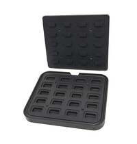 Maxima Tartelette Vorm Rechthoek | Binnenmaat 45x22 mm | Buitenmaat 64x41 mm | Hoogte 20 mm