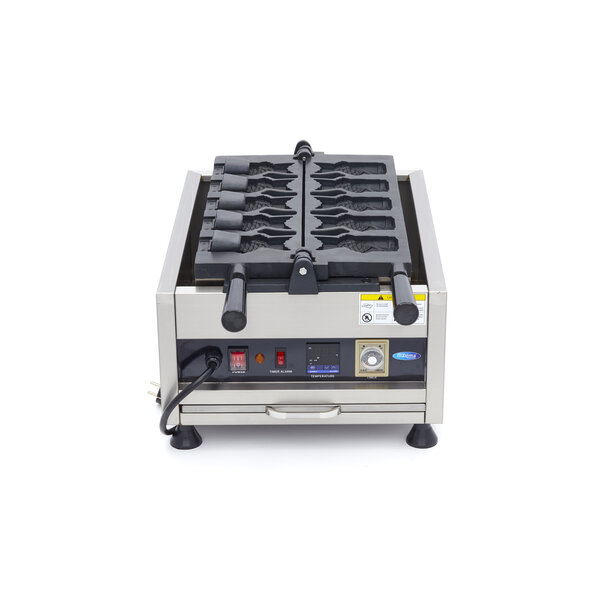 Wafelijzer Taiyaki visvorm | 50–300°C | RVS | Digitaal display | 3.2kW (230V) | 410x685x345(h)mm