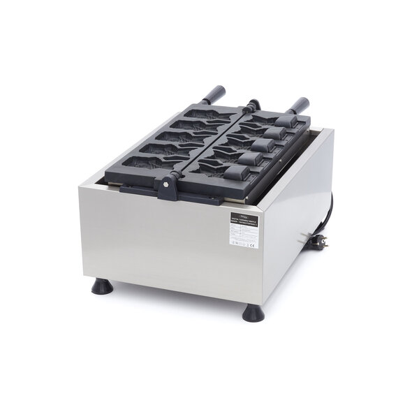 Wafelijzer Taiyaki visvorm | 50–300°C | RVS | Digitaal display | 3.2kW (230V) | 410x685x345(h)mm