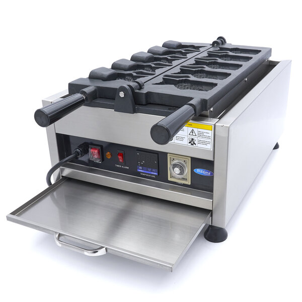 Wafelijzer Taiyaki visvorm | 50–300°C | RVS | Digitaal display | 3.2kW (230V) | 410x685x345(h)mm