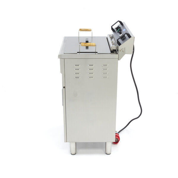 Frituurpan | 50–200°C | RVS | Ingebouwde tapkraan | 4.8kW (400V) | 590x525x915(h)mm