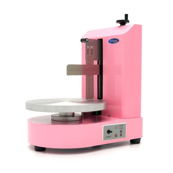 Taartdecoratiemachine | Gecoat Staal | Roze | Instelbare messen | 0.12kW (230V) | 500x370x620(h)mm