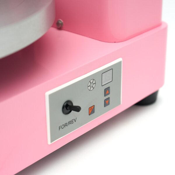 Taartdecoratiemachine | Gecoat Staal | Roze | Instelbare messen | 0.12kW (230V) | 500x370x620(h)mm