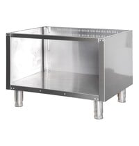 Maxima Premium Onderstel Dubbel Open | Volledig rvs afgewerkt | Past bij 900 kooklijn | Stevige poten | 800x743x570(h)mm 