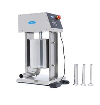 Maxima Automatische worstenvuller | 10 Liter Capaciteit | RVS | Vier vulbuizen | 0.26kW (230V) | 370x320x635(h)mm