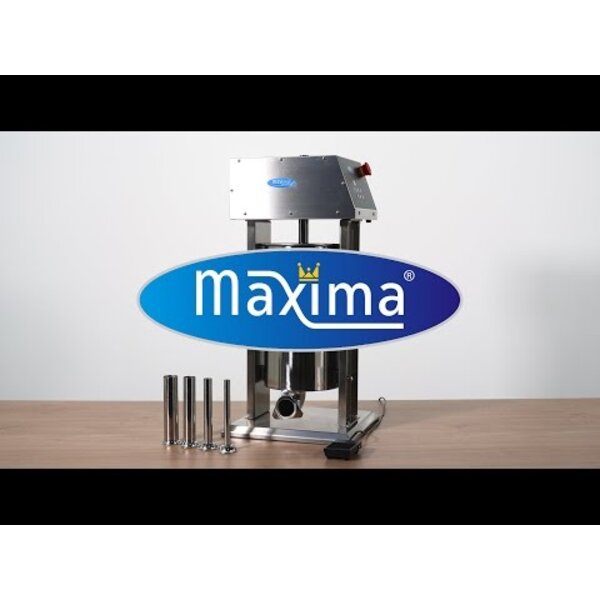 Automatische worstenvuller | 10 Liter Capaciteit | RVS | Vier vulbuizen | 0.26kW (230V) | 370x320x635(h)mm