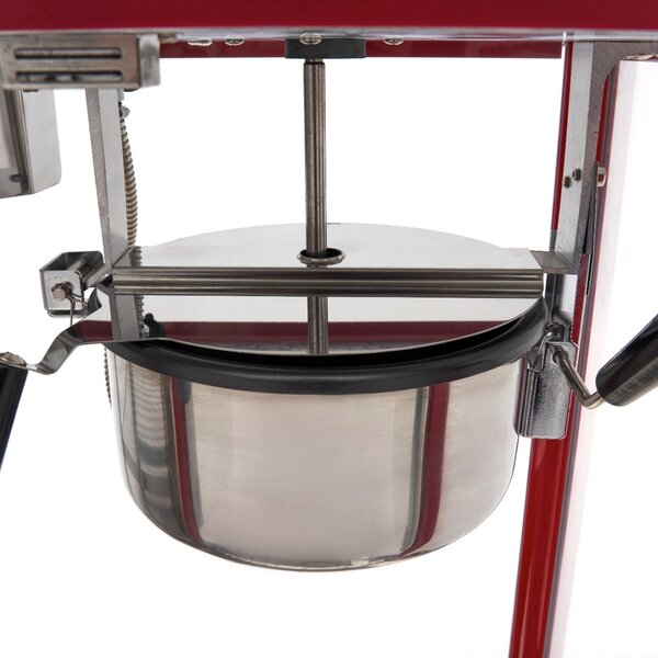 Popcorn Machine | 3 Draaideuren | Gecoat Staal/Glas | Rood | 1.7kW (230V) | 900x420x760(h)mm