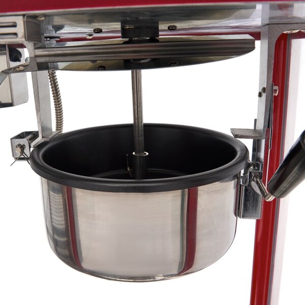 Popcorn Machine | 3 Draaideuren | Gecoat Staal/Glas | Rood | 1.7kW (230V) | 900x420x760(h)mm