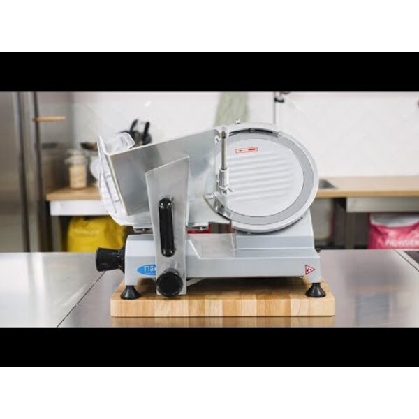 Vleessnijmachine | Gecoat Staal/Aluminium | Ø 30 cm mes | Stille motor | 0.25kW (230V) | 576x466x426(h)mm