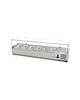 Maxima Opzetkoelvitrine | 6x 1/3 GN | Statische koeling | 0.2kW (230V) | 1500x395x435(h)mm 