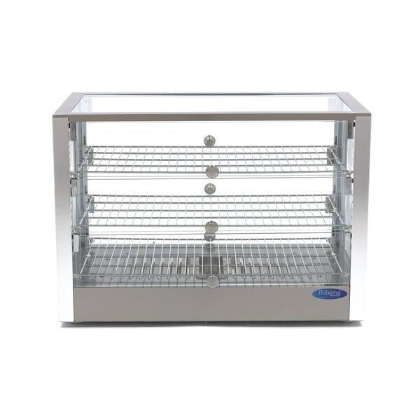 Warmhoudvitrine | 6 Deuren | 87 Liter Capaciteit | 3 Roosters | 0.8kW (230V) | 700x400x500(h)mm