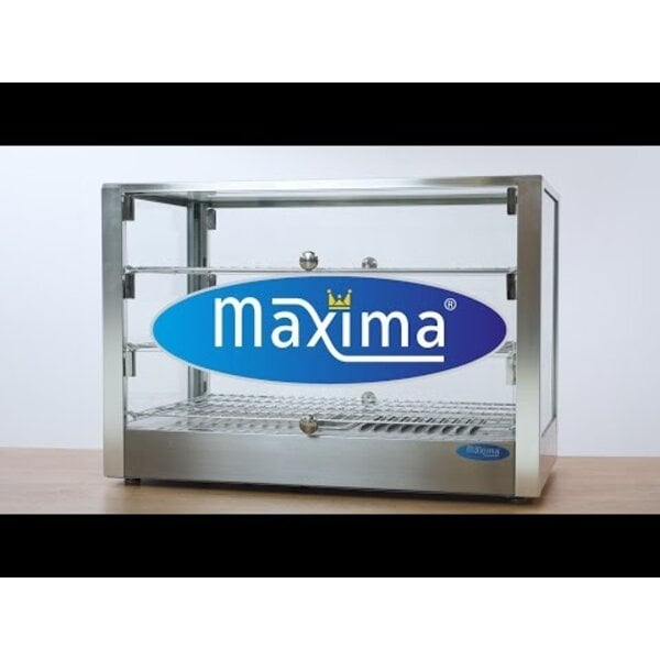 Warmhoudvitrine | 6 Deuren | 87 Liter Capaciteit | 3 Roosters | 0.8kW (230V) | 700x400x500(h)mm