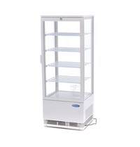Maxima Koelvitrine | 1 Draaideur | 105 Liter Capaciteit | 4 Roosters | 0.18kW (230V) | 428x386x1110(h)mm 